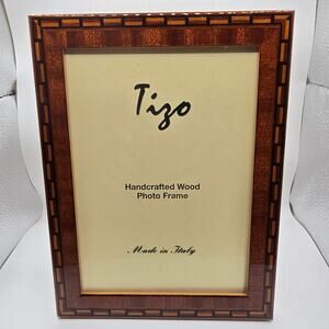 Tizo Design Handcrafted Wood Inlaid Made In Italy Photo Frame 5x7